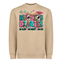Mushroom nursing diaries no sleep no money no life Heavyweight Sweatshirt - Zillion Design Studio