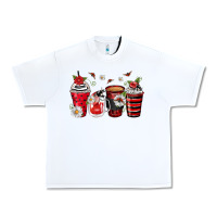 White ladybug coffee cups Urban Heavy Tee - Zillion Design Studio
