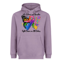 Lavender we believe in miracles fight cancer in all colors Heavyweight Hoodie - MaliasSmallBusiness