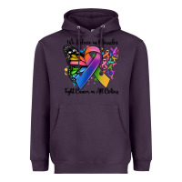 Plum we believe in miracles fight cancer in all colors Heavyweight Hoodie - MaliasSmallBusiness
