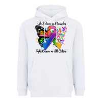 White we believe in miracles fight cancer in all colors Heavyweight Hoodie - MaliasSmallBusiness