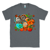 Charcoal Heather western leopard  fall   hearts Classic Tee - AdoDesignShop