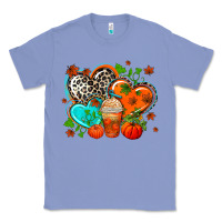 Colony Blue western leopard  fall   hearts Classic Tee - AdoDesignShop