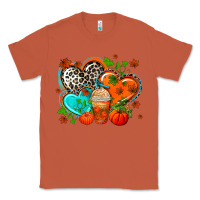 Copper western leopard  fall   hearts Classic Tee - AdoDesignShop