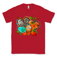 Red western leopard  fall   hearts Classic Tee - AdoDesignShop