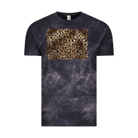 Cloud Black handdrawn leopard pattern brown Vintage Tee - BarkalooDesign