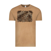Vintage Camel handdrawn leopard pattern brown Vintage Tee - BarkalooDesign