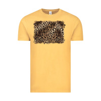 Vintage Mustard handdrawn leopard pattern brown Vintage Tee - BarkalooDesign