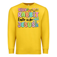 Lemon silly rabbit easter is for jesus Premium Sweatshirt - MaliasSmallBusiness