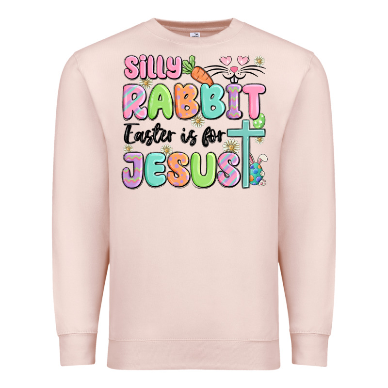 Silly Rabbit Easter Is For Jesus Premium Sweatshirt by MaliasSmallBusiness | Teevron
