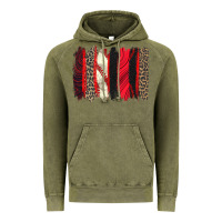 Vintage Olive baseball brushstroke Vintage Hoodie - Zillion Design Studio