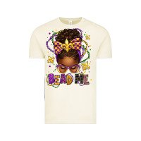 Vintage Arctic bead me mardi gras afro messy bun Vintage Tee - texasbilliewilder