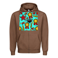 Chestnut graduation seamless pattern Zipper Hoodie - BundleAndBundleShop