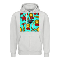 Dove Grey graduation seamless pattern Zipper Hoodie - BundleAndBundleShop