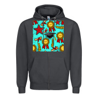 Smoke graduation seamless pattern Zipper Hoodie - BundleAndBundleShop