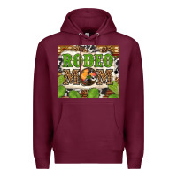 Burgundy Western Rodeo Mom Tumbler Premium Hoodie - BundleAndBundleShop