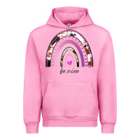 Fuchsia Pink Valentines Day Rainbow, Valentines Day Rainbow Cowhide, Urban Hoodie - Bettercallsaul