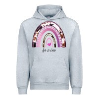 Heather Grey Valentines Day Rainbow, Valentines Day Rainbow Cowhide, Urban Hoodie - Bettercallsaul
