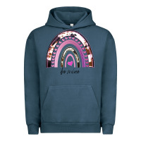 Pigment Midnight Navy Valentines Day Rainbow, Valentines Day Rainbow Cowhide, Urban Hoodie - Bettercallsaul
