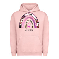 Pigment Salmon Valentines Day Rainbow, Valentines Day Rainbow Cowhide, Urban Hoodie - Bettercallsaul
