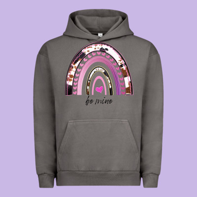 Valentines Day Rainbow, Valentines Day Rainbow Cowhide, Urban Hoodie Designed By Bettercallsaul