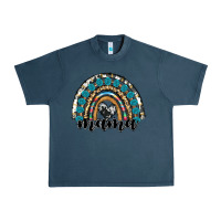 Midnight Navy western mama rainbow Urban Heavy Tee - RanaPortraitStore