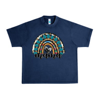 Navy western mama rainbow Urban Heavy Tee - RanaPortraitStore