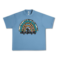 Pebble Blue western mama rainbow Urban Heavy Tee - RanaPortraitStore