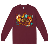 Burgundy medical assistant Long Sleeve Tee - AdoDesignShop