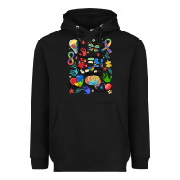 Black somebody's loud & proud autism mama Heavyweight Hoodie - MaliasSmallBusiness