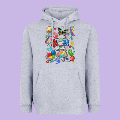 Somebody's Loud & Proud Autism Mama Heavyweight Hoodie Designed By Maliassmallbusiness