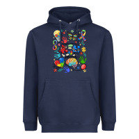 Navy somebody's loud & proud autism mama Heavyweight Hoodie - MaliasSmallBusiness