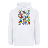 White somebody's loud & proud autism mama Heavyweight Hoodie - MaliasSmallBusiness