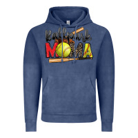 Vintage Denim ballpark mama softball Vintage Hoodie - Zillion Design Studio