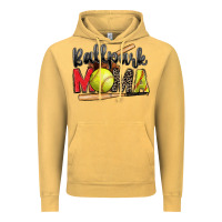 Vintage Mustard ballpark mama softball Vintage Hoodie - Zillion Design Studio
