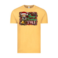 Vintage Mustard merry christmas y'all Vintage Tee - RanaPortraitStore