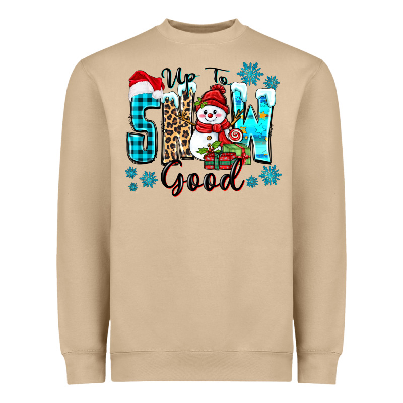 Up To Snow Good Heavyweight Sweatshirt by Zillion Design Studio | Teevron