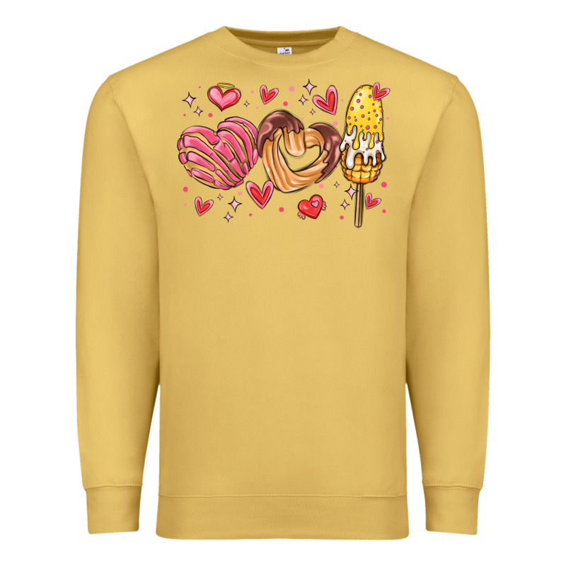 Valentines Day Mexican Food Premium Sweatshirt by MaliasSmallBusiness | Teevron