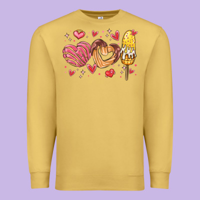 Valentines Day Mexican Food Premium Sweatshirt Designed By Maliassmallbusiness