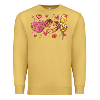 Antique Gold valentines day mexican food Premium Sweatshirt - MaliasSmallBusiness