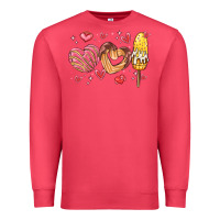 Cardinal valentines day mexican food Premium Sweatshirt - MaliasSmallBusiness