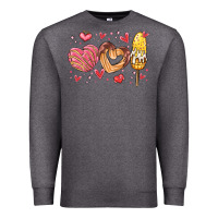 Charcoal Heather valentines day mexican food Premium Sweatshirt - MaliasSmallBusiness