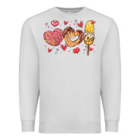 Dove Grey valentines day mexican food Premium Sweatshirt - MaliasSmallBusiness