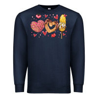 Navy valentines day mexican food Premium Sweatshirt - MaliasSmallBusiness