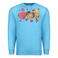 Ocean Blue valentines day mexican food Premium Sweatshirt - MaliasSmallBusiness