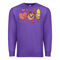 Purple valentines day mexican food Premium Sweatshirt - MaliasSmallBusiness