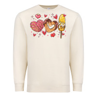 Sandshell valentines day mexican food Premium Sweatshirt - MaliasSmallBusiness