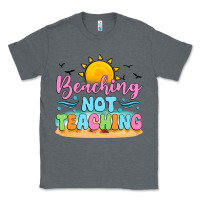 Charcoal Heather beaching not teaching black back Classic Tee - JahusDesignShop