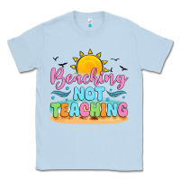 Dusty Blue beaching not teaching black back Classic Tee - JahusDesignShop