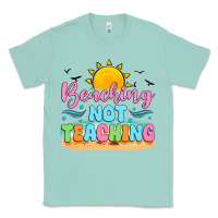 Seafoam beaching not teaching black back Classic Tee - JahusDesignShop